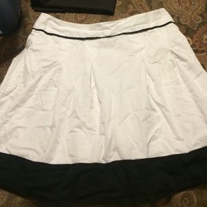 Fully Lined White and Black skirt
