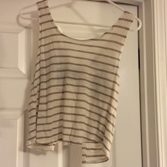 Crop top/open bow back