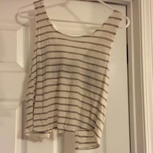 Crop top/open bow back