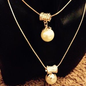 Double Strand Pearl Necklace