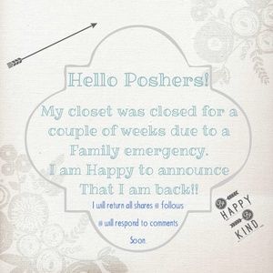 My closet is back open