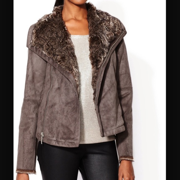 Urban Faux Fur Zip Up Jacket by VELVET - Picture 1 of 4