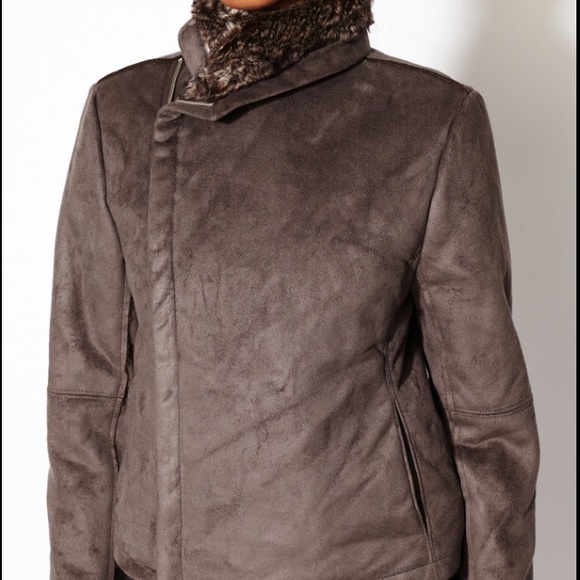 Urban Faux Fur Zip Up Jacket by VELVET - Picture 2 of 4