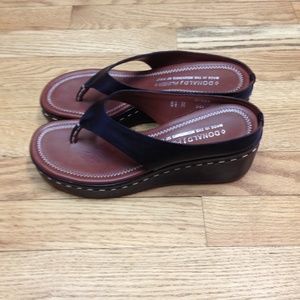 Donald J Pliner Woman Thong Wedge Shoes