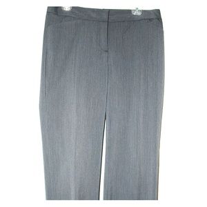 Black and grey pinstripe slacks