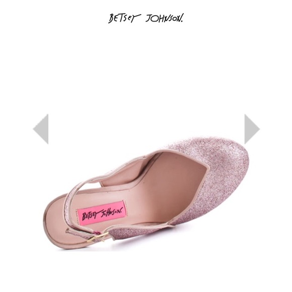 SOLD Betsey Johnson sling back glitter pump - Picture 3 of 6