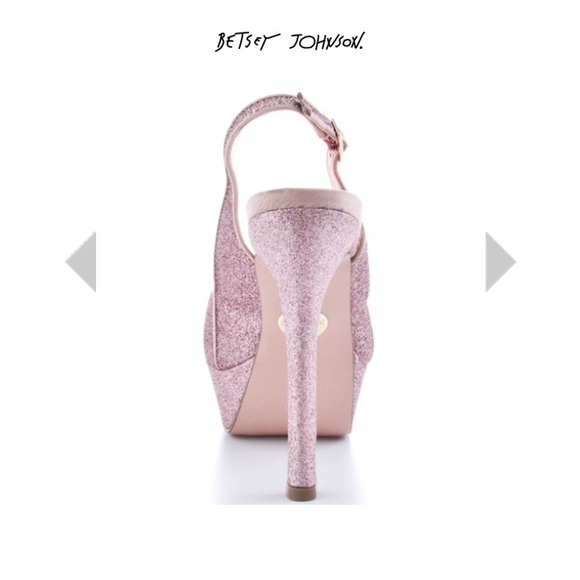 SOLD Betsey Johnson sling back glitter pump - Picture 4 of 6