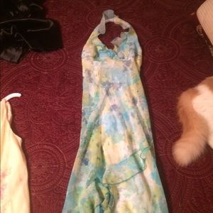 Halter chiffon dress