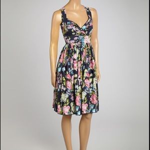 Vintage inspired floral dress
