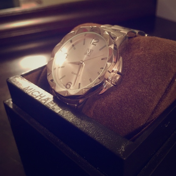 Silver stainless steel watch