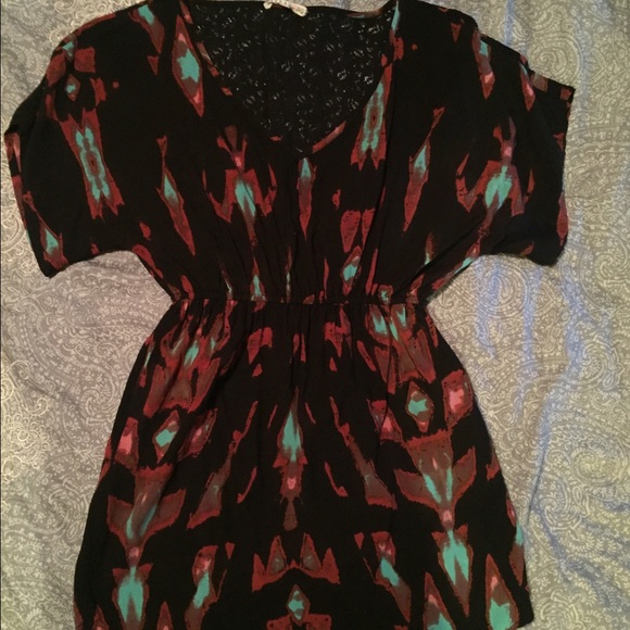 Multicolor "Billabong" short sleeve dress