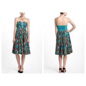 Anthropologie Painted Ikat Dress