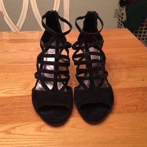 Calvin Klein Black suede shoes size 9-SALE