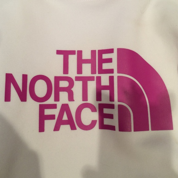 White north face sweater