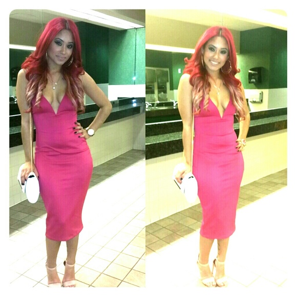 Fuschia/pink dress from Hot miami styles