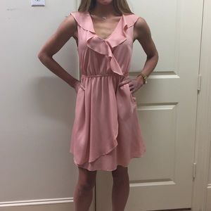 Peach BCBG dress