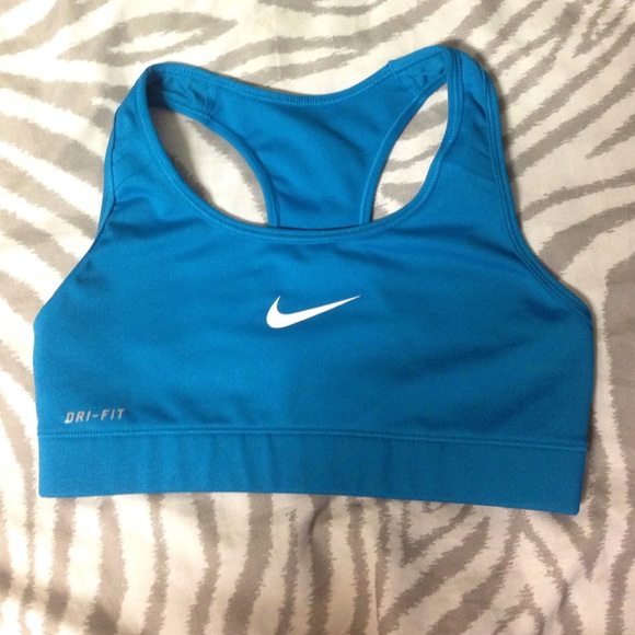 Nike pro dri-fit electric blue sports bra