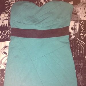 Mini turquoise dress