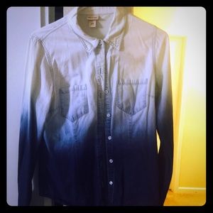 Ombré denim shirt