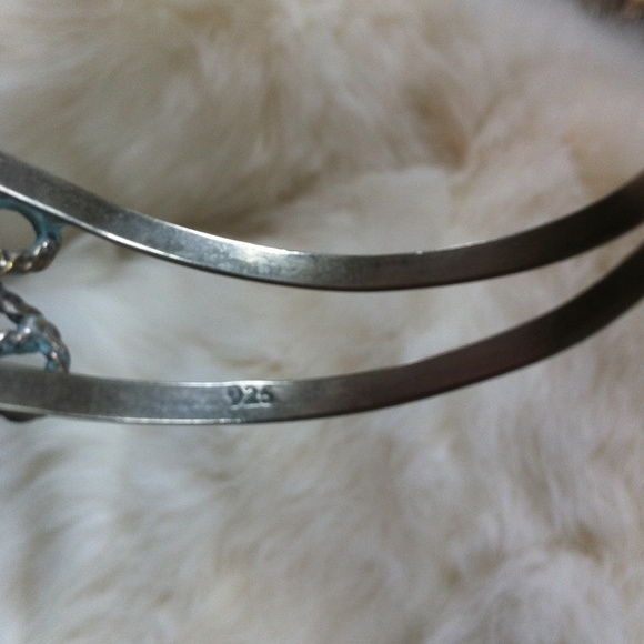 ⭐️HP⭐️Vintage Mother of pearl sterling cuff 925 - Picture 2 of 4