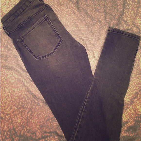 Grey "Bullhead Black" denim legging