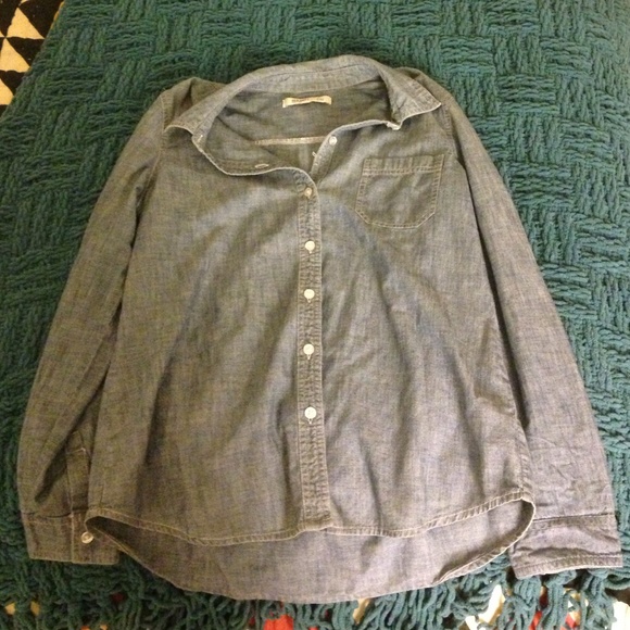 Blue button down
