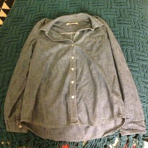 Blue button down