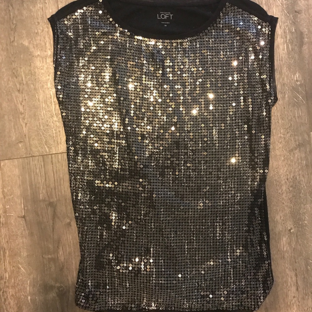 Ann Taylor loft sparkle shirt