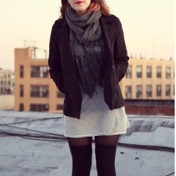 Dark Gray American Eagle Pea Coat