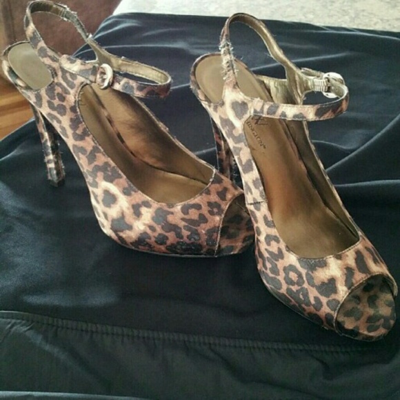 Cheetah print high heels!