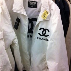 ISO Chanel white windbreaker