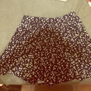 Daisy Print Skater Skirt