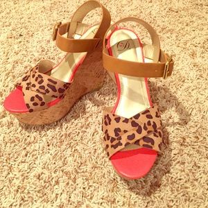Leopard Wedges