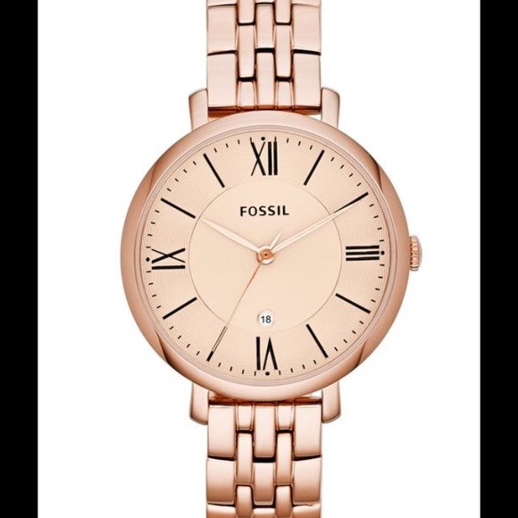 Fossil Jacqueline three-hand stainless rose watch