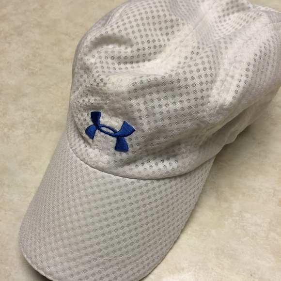White Under Armour mesh baseball hat
