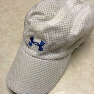 White Under Armour mesh baseball hat
