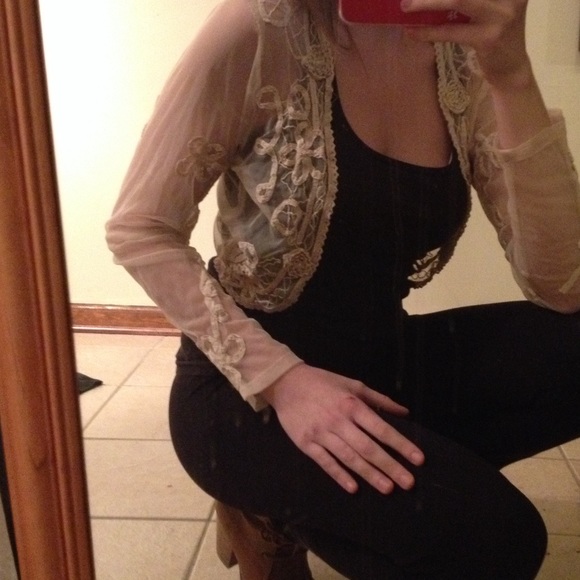 Vintage Mesh Detailed Sweater