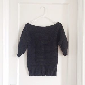 Club Monaco boat neck gray sweater