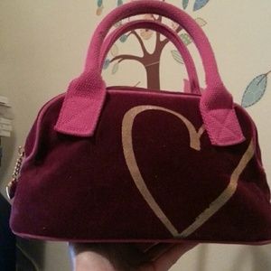 Victoria secret maroon handbag