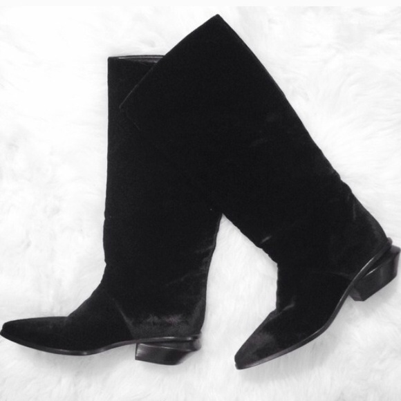 NWOT Alexander Wang Kim pull on knee high boots