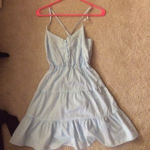 light blue dress