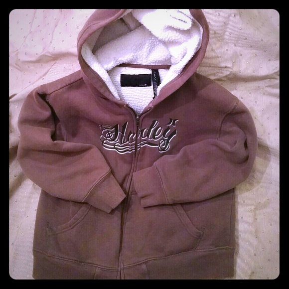 Hurley zip sherpa hoodie kids 7