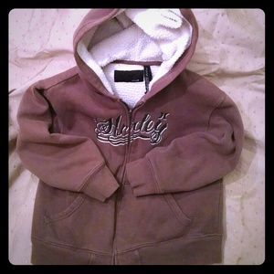 Hurley zip sherpa hoodie kids 7