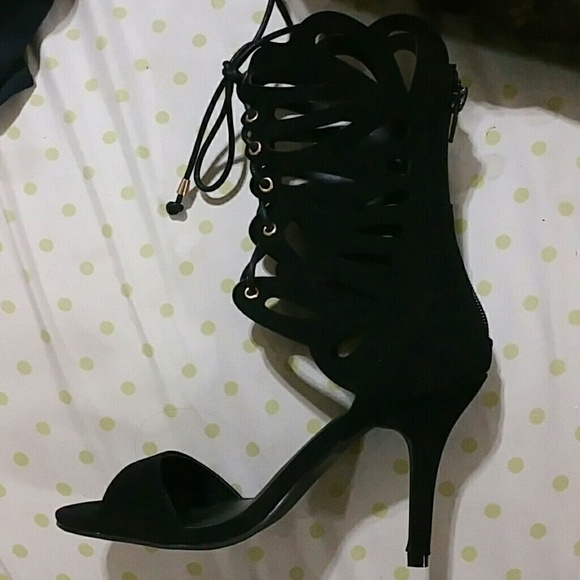 Gladiator style lace up heels