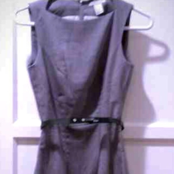 Brand new grey dress with black belt