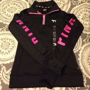 SOLD!!!!!!!Vs by Pink Gym Top (blk/pink)
