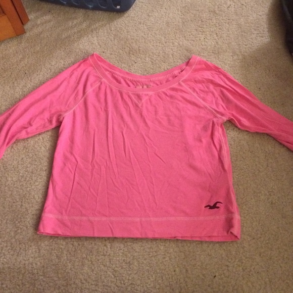 bright pink hollister shirt - Picture 1 of 1