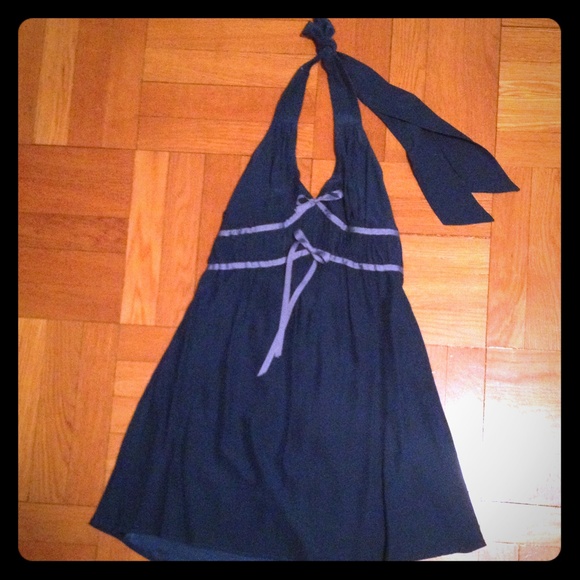 Adorable teal halter dress