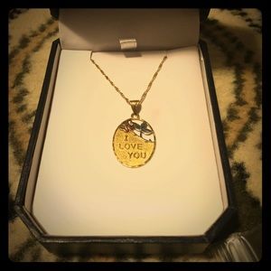 Plated gold necklace