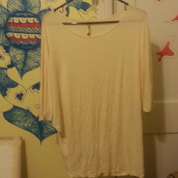 Wide neck top